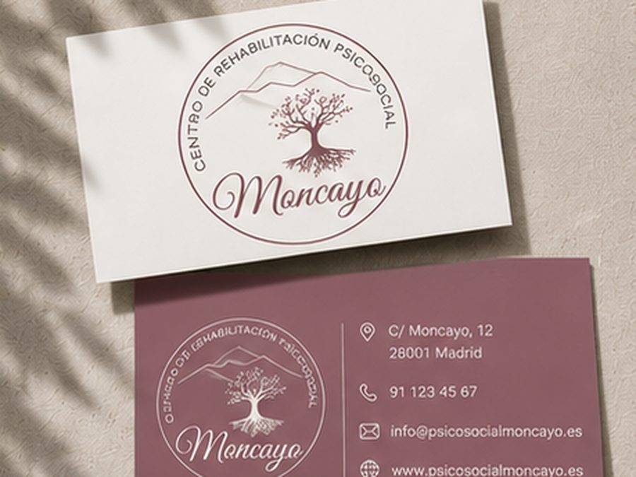 Tarjetas de visita del Centro Psicosocial Moncayo