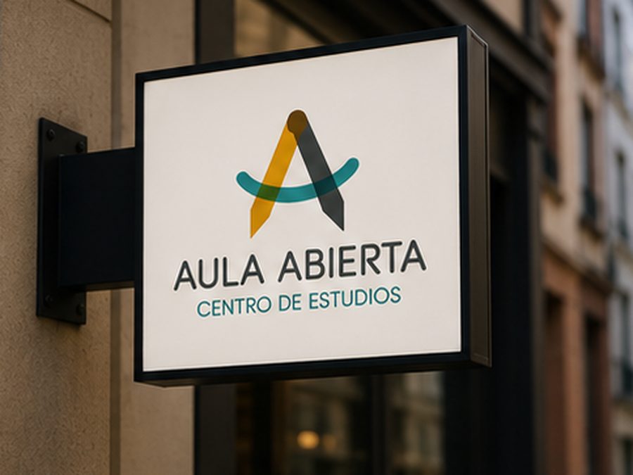 Rótulo del centro de estudios Aula Abierta
