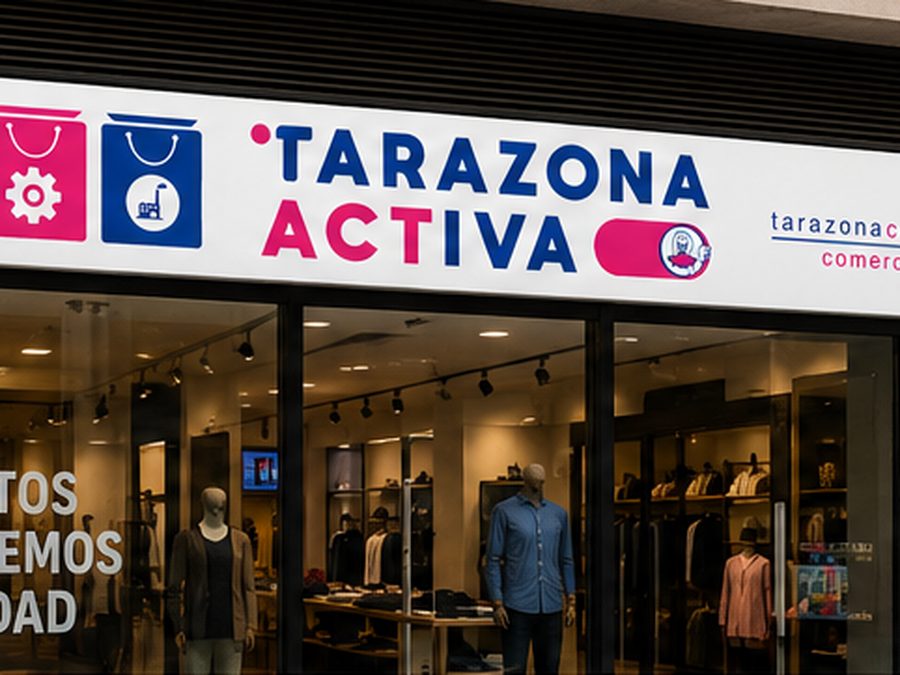 Rotulación de escaparate de Tarazona Activa